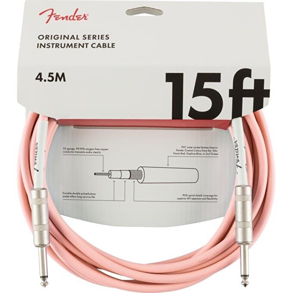 Fender Limited Edition Original Instrument Cable 15 Shell Pink Kablo 1