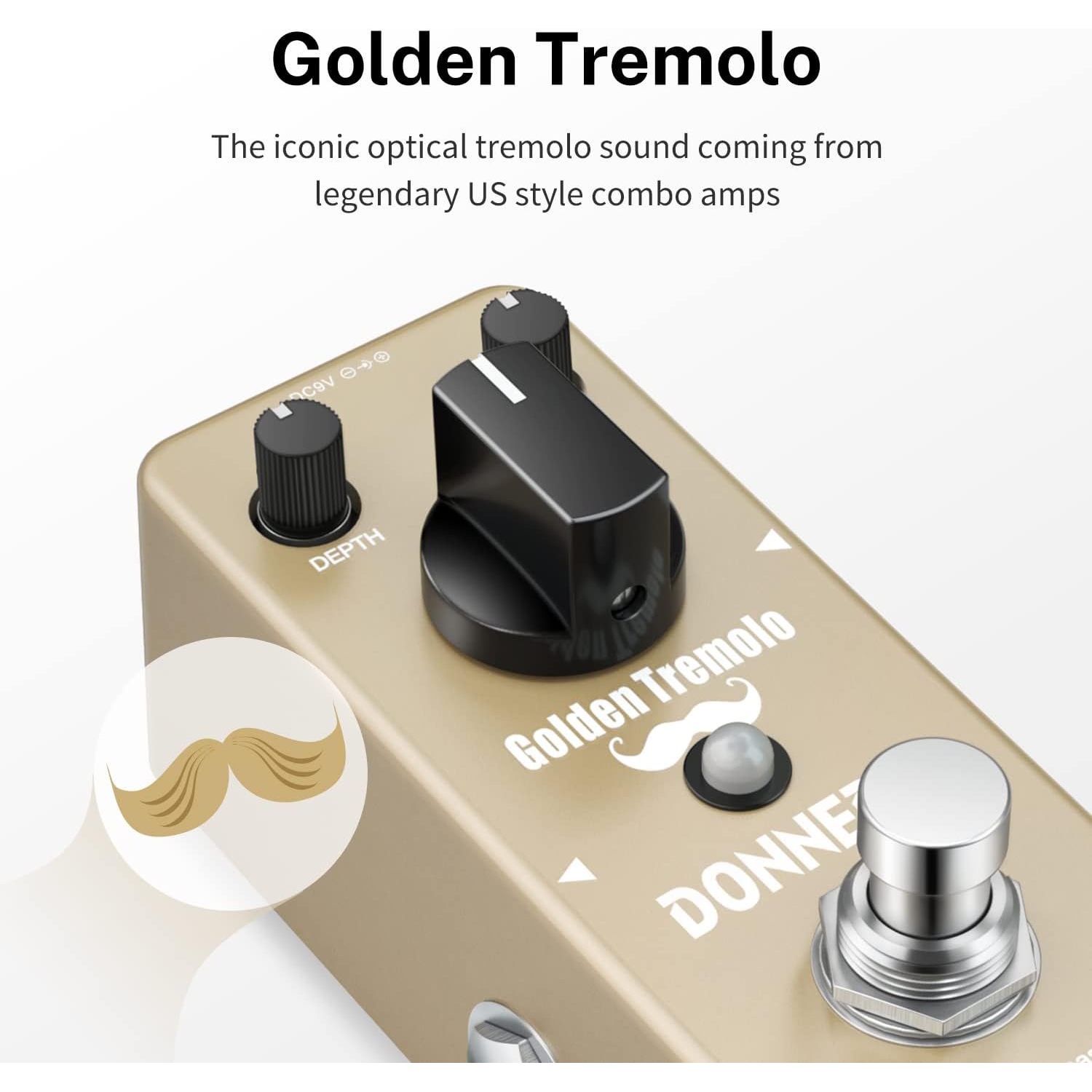 Donner Golden Tremolo Analog Efekt Pedalı 2
