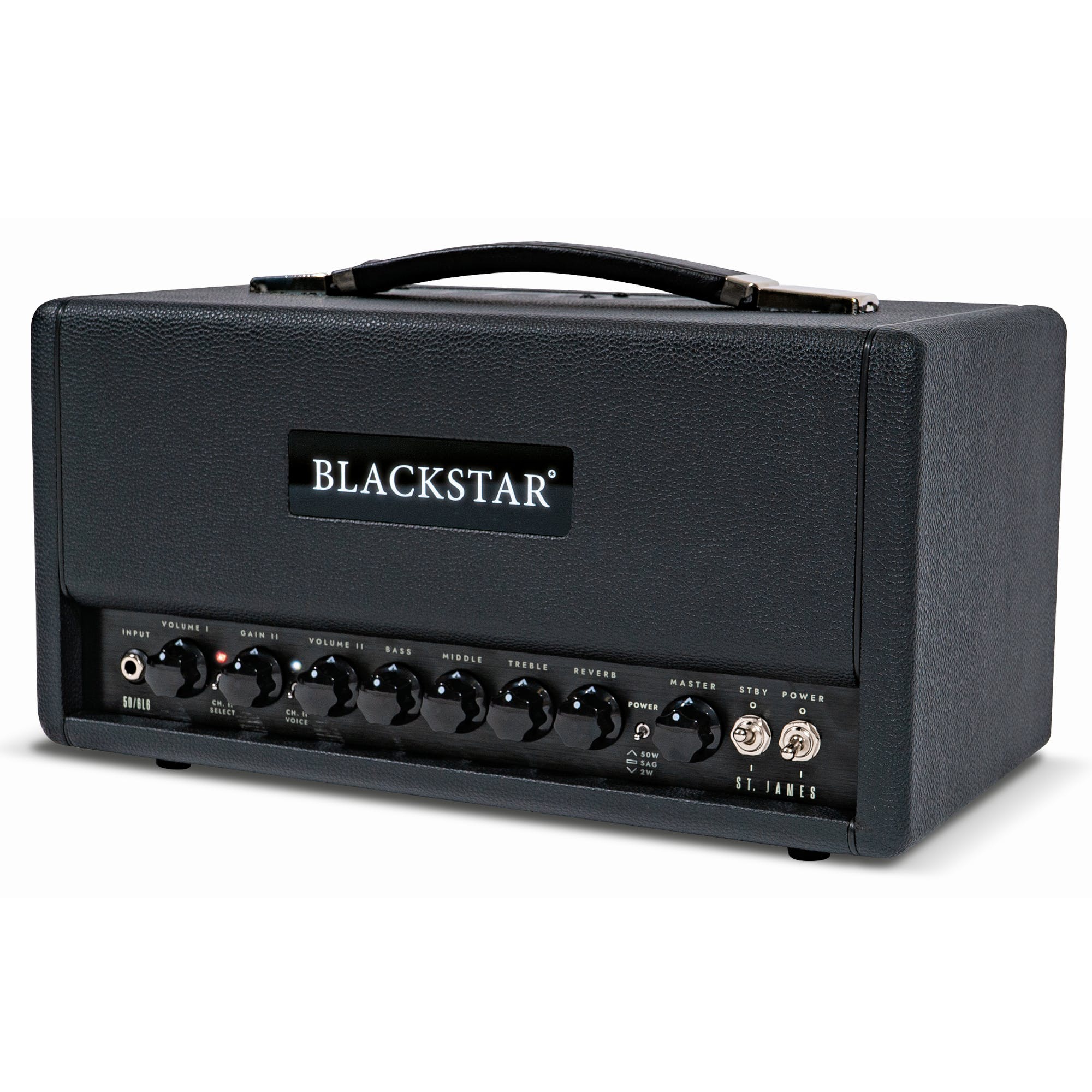 Blackstar St. James 50-watt Tube Head 6L6 Tube Kafa Amfi (Siyah) 2