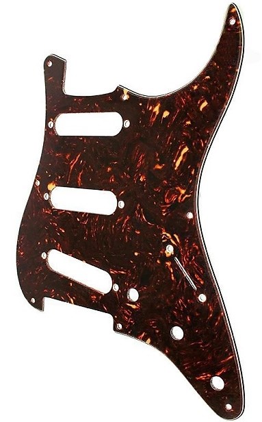 Fender Stratocaster S/S/S 8-Hole Mount Tortoise Shell 4-Ply Pickguard 2