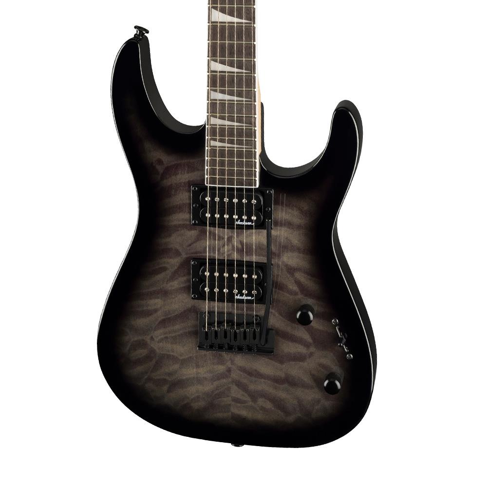 Jackson JS20 Dinky DKQ 2PT Amaranth Klavye Transparent Black Burst Elektro Gitar 3