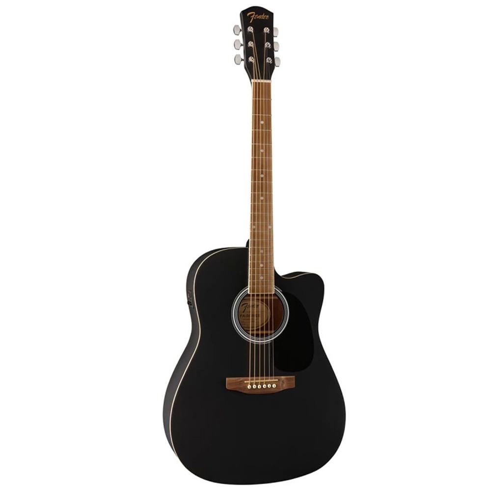 Fender FA-25CE Dreadnought Ceviz Klavye Siyah Elektro Akustik Gitar 3