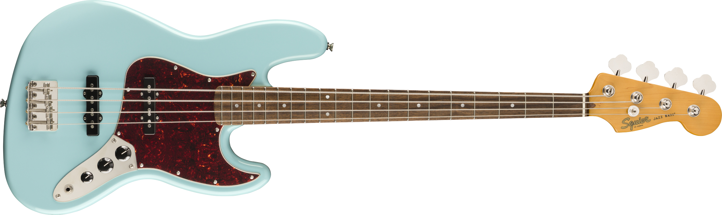 Squier Classic Vibe 60s Jazz Bass Laurel Klavye Daphne Blue Bas Gitar 1
