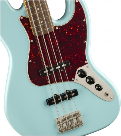 Squier Classic Vibe 60s Jazz Bass Laurel Klavye Daphne Blue Bas Gitar 4