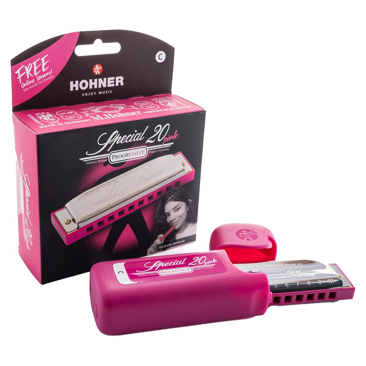 Hohner M568016p Special 20 C-Major Mızıka (Pink) 1