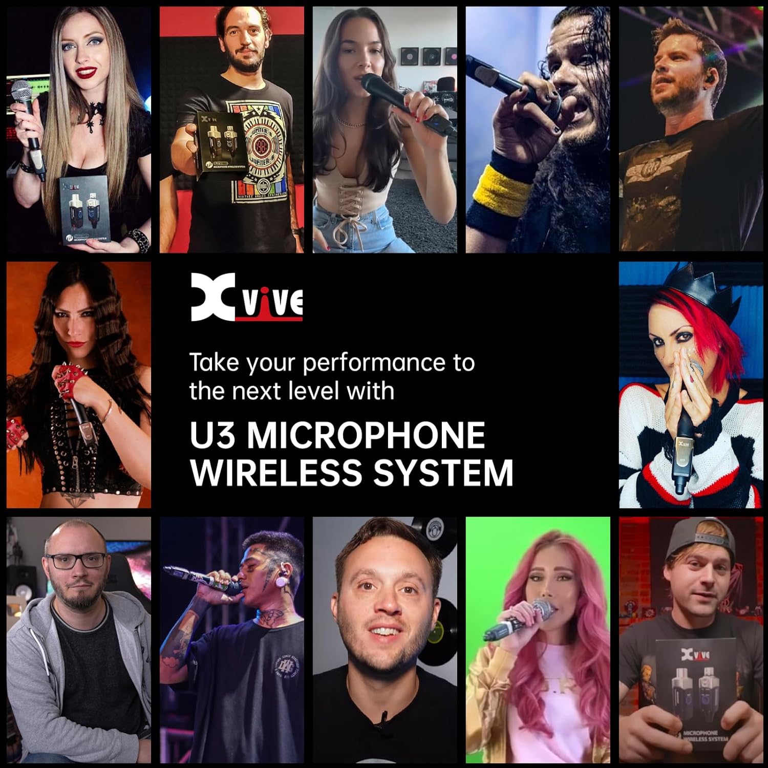 Xvive XV-U3 Mikrofonlar için Kablosuz Bağlantı Sistemi 6