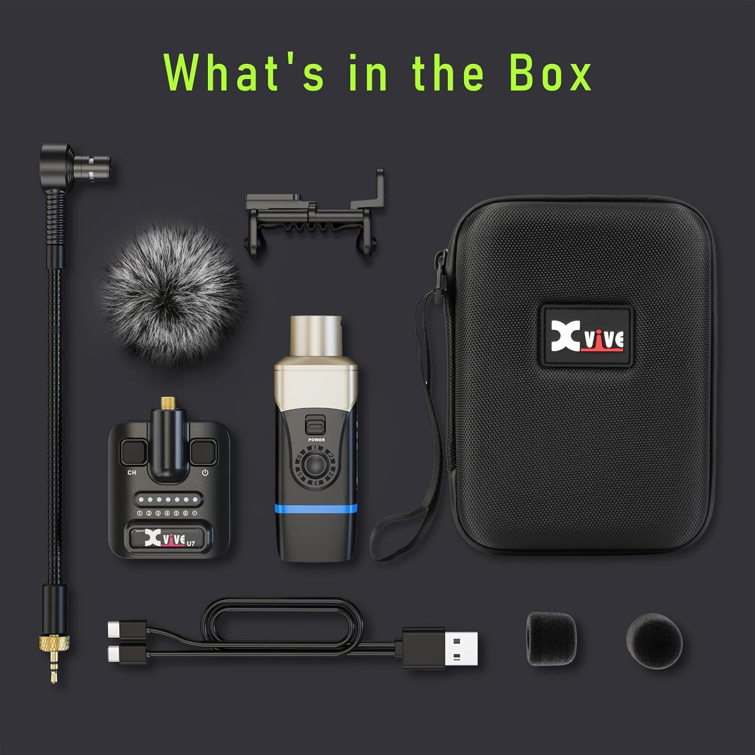 Xvive XV-U9 Yaylı Çalgılar için Kablosuz Bağlantı Sistemi 6