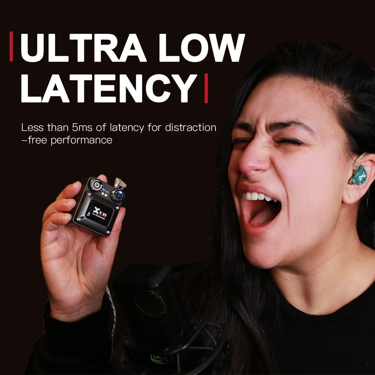 Xvive XV-U4R2 1 Verici + 2 Alıcılı Kablosuz In-ear Monitör Sistemi 5