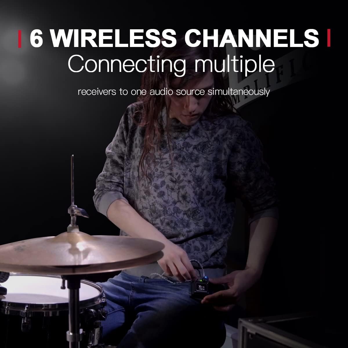 Xvive XV-U4R2 1 Verici + 2 Alıcılı Kablosuz In-ear Monitör Sistemi 6