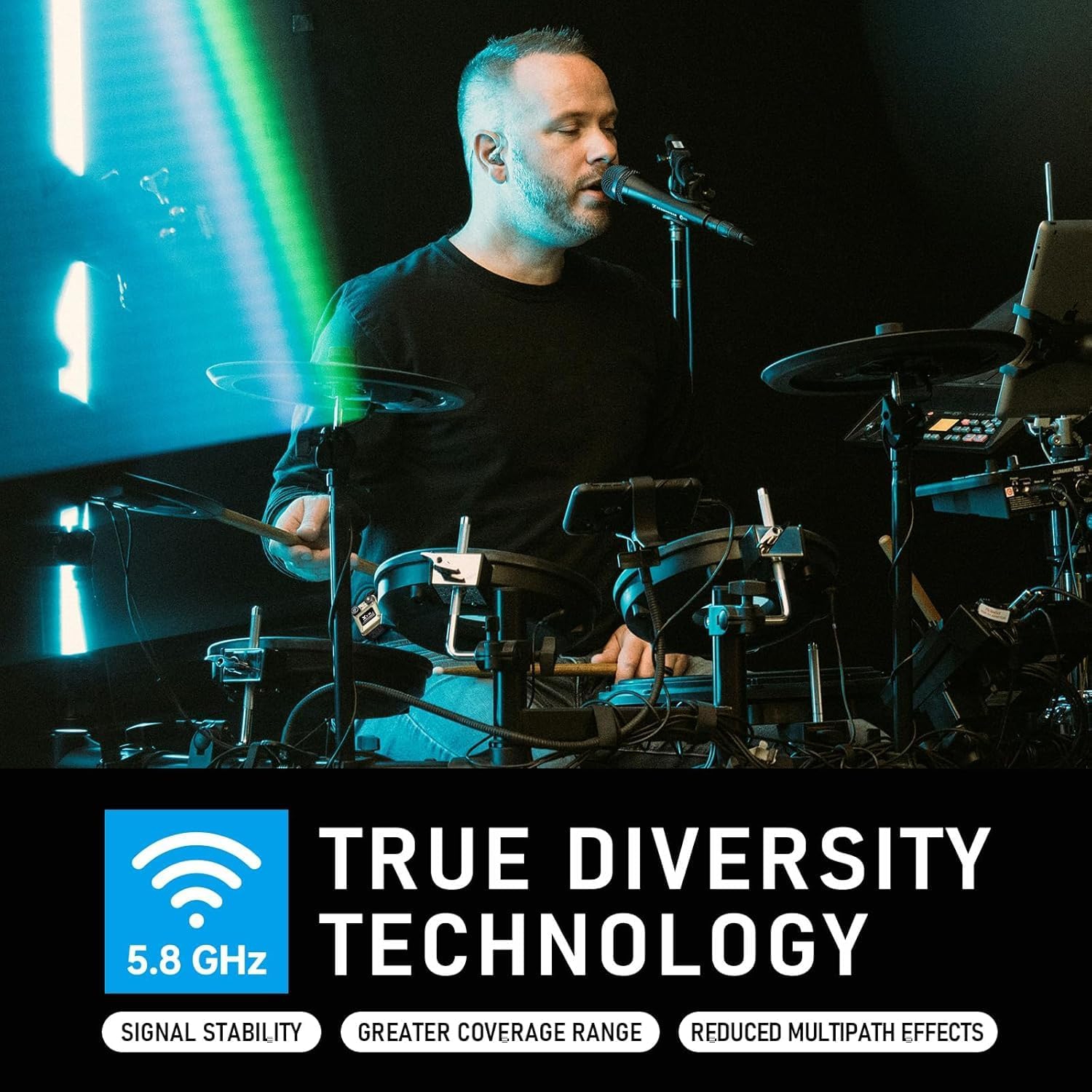 Xvive XV-U45R2 2 Alıcı + 1 Vericili Kablosuz In-Ear Monitör Sistemi 3