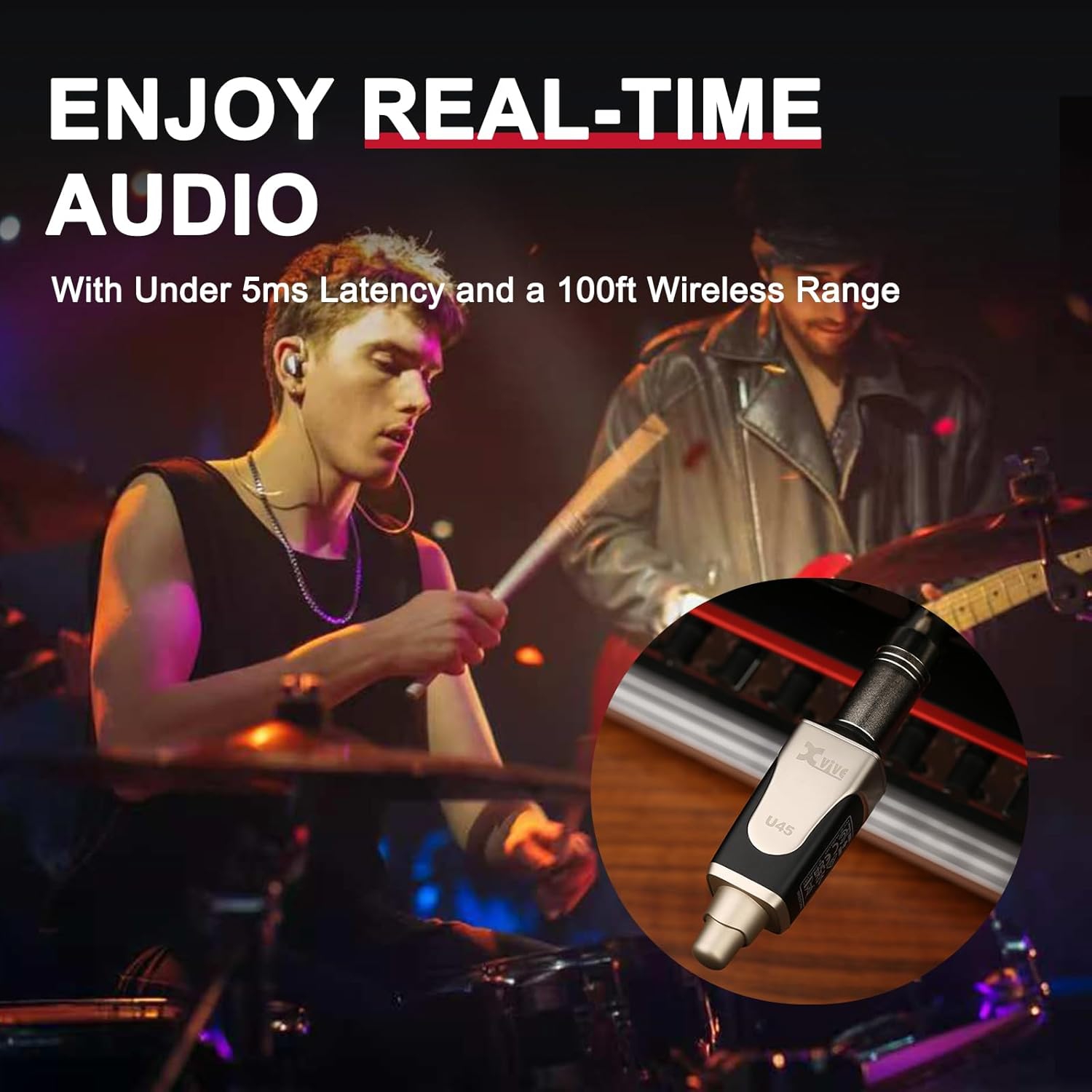 Xvive XV-U45R Kablosuz In-Ear Monitor Sistemi için Sadece Alıcı 6