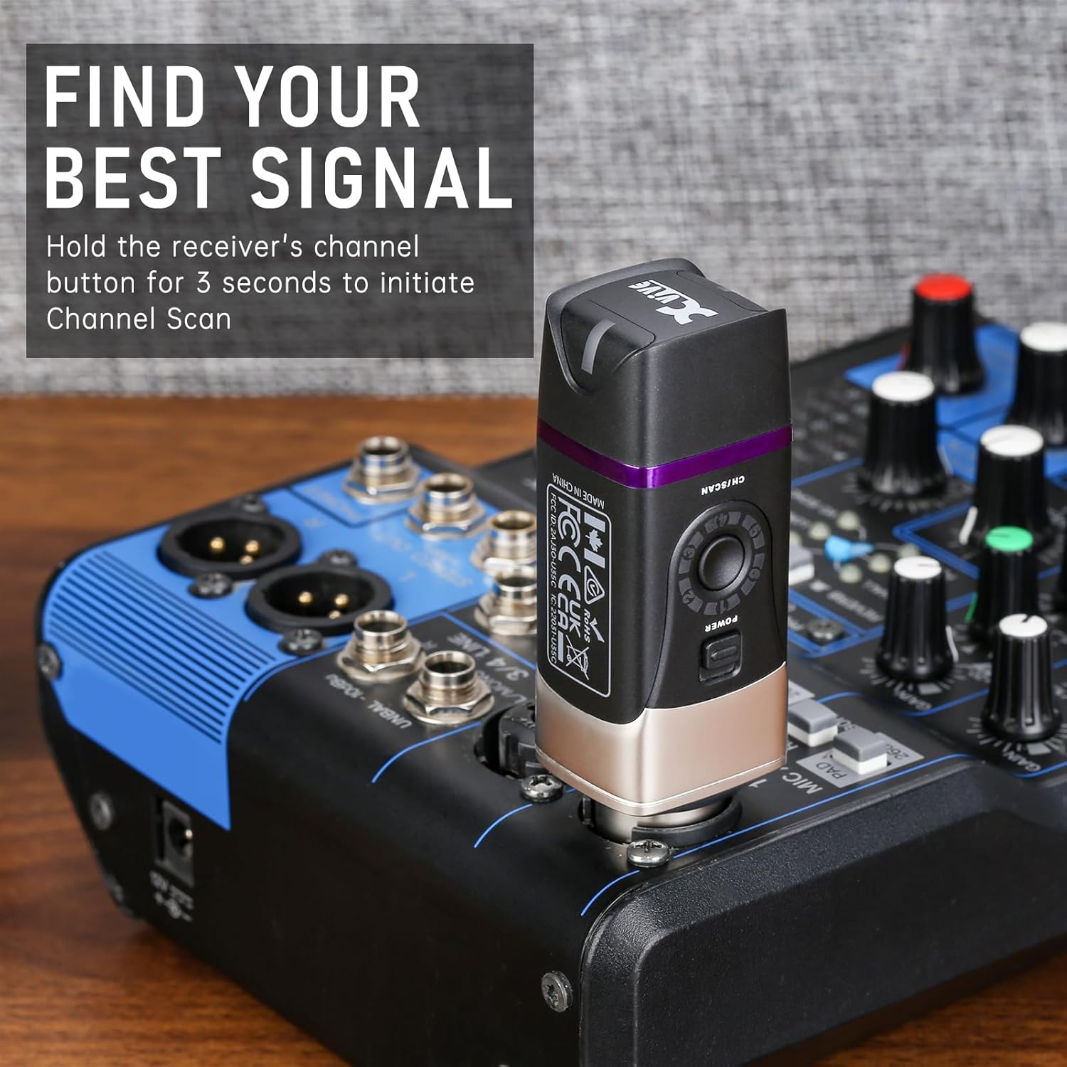 Xvive XV-U35C Kondenser Mikrofonlar için 5.8Ghz Kablosuz Bağlantı Sistemi 4