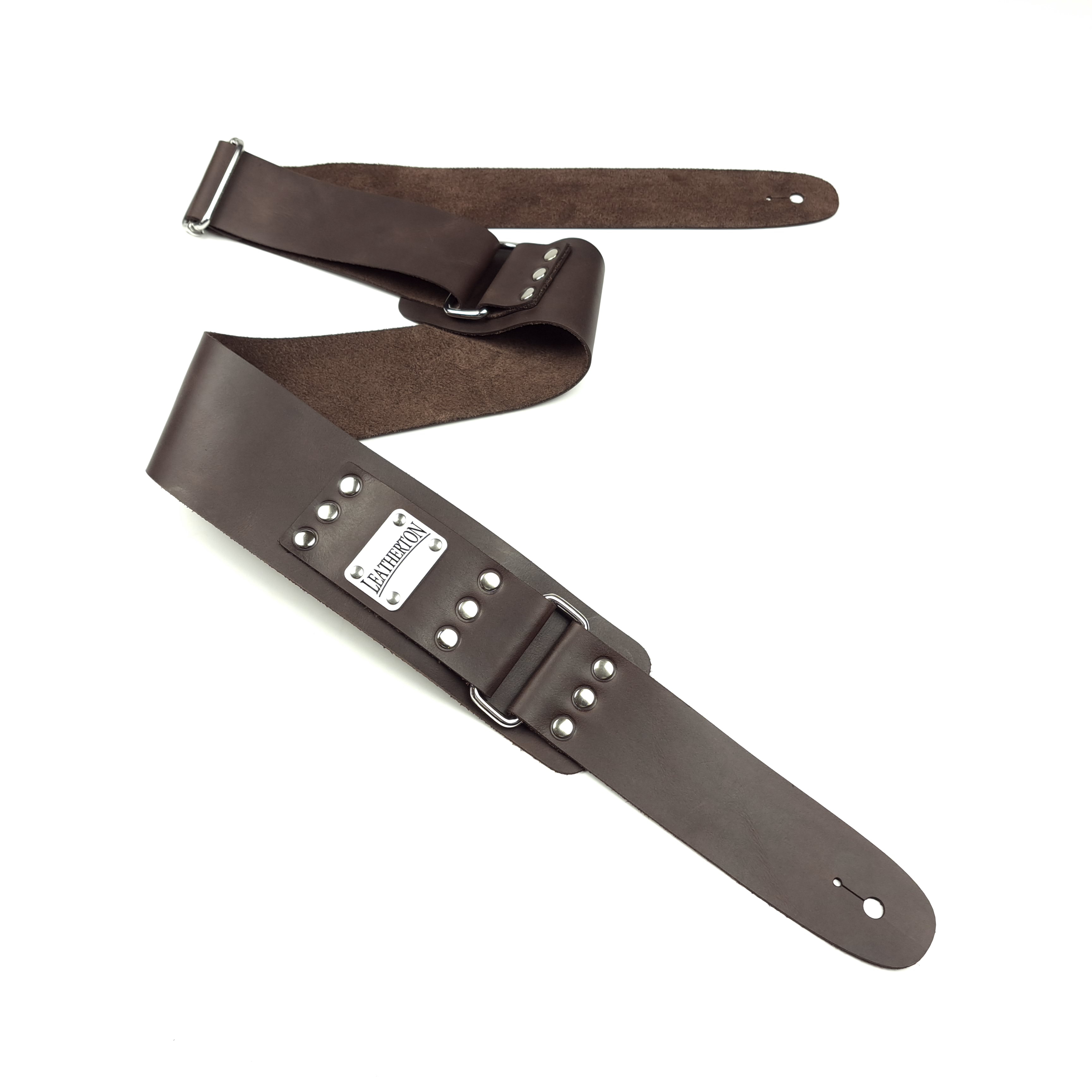 Leatherton LT Loader Hakiki Deri Gitar Askısı (Kahverengi) 1