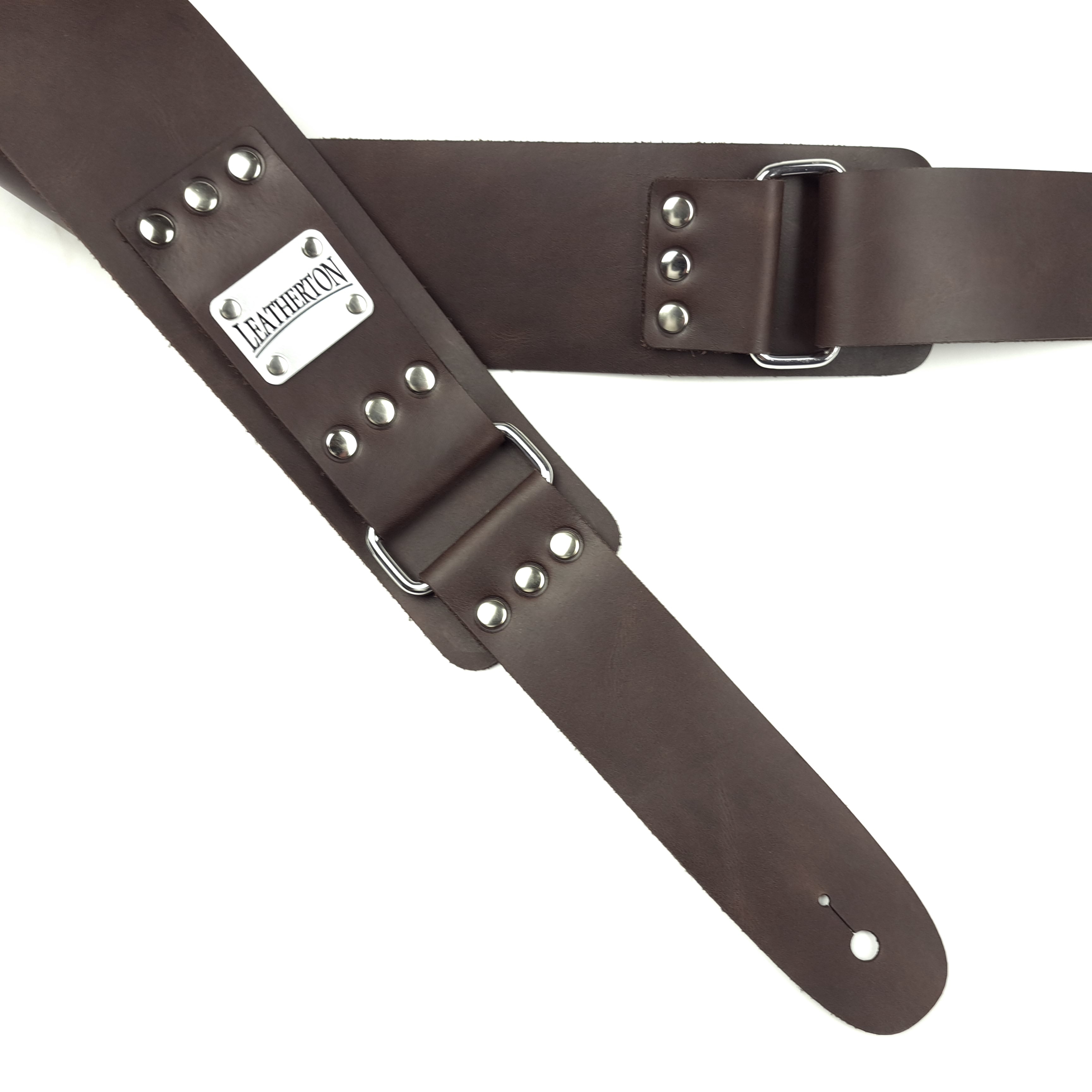 Leatherton LT Loader Hakiki Deri Gitar Askısı (Kahverengi) 2