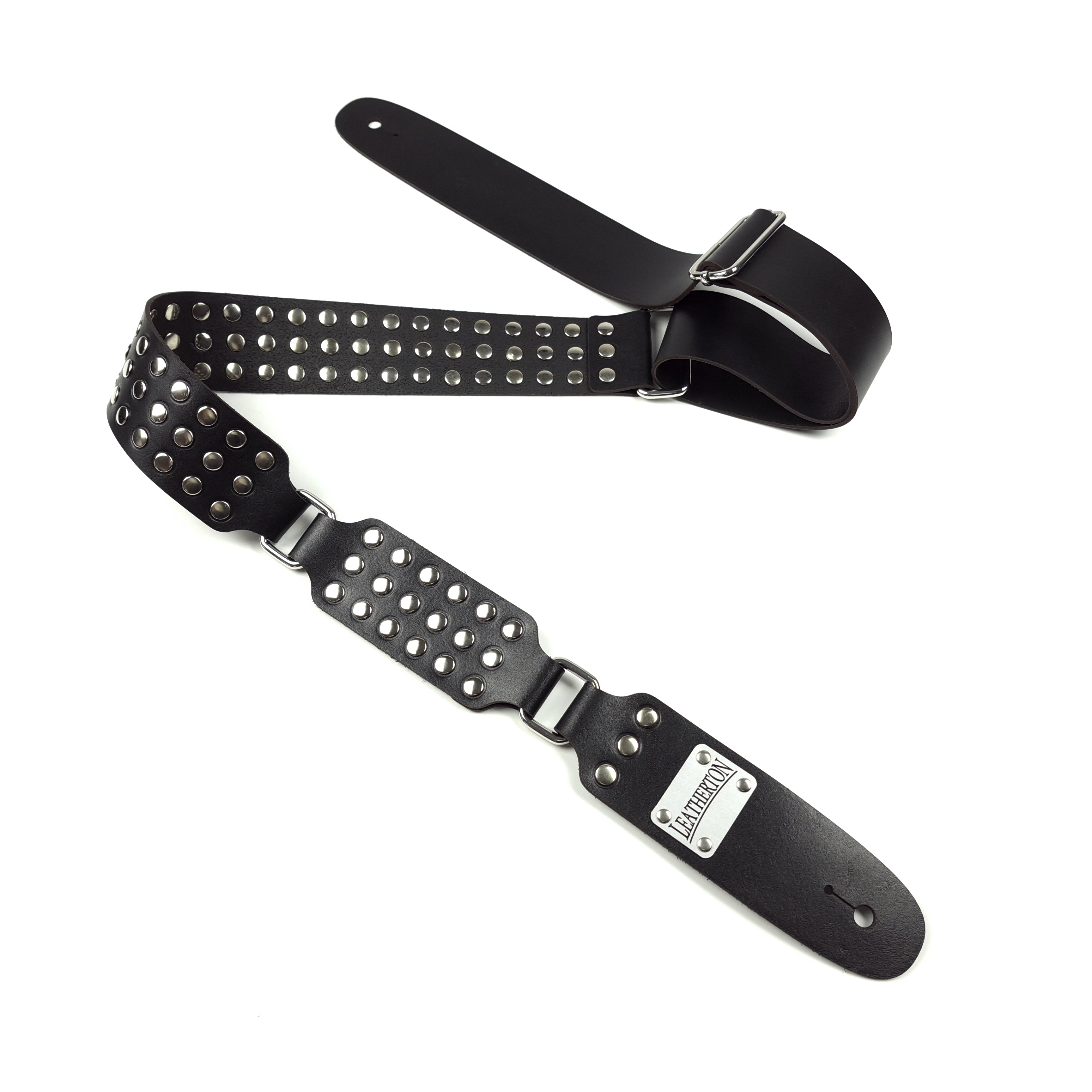 Leatherton LT Striker Hakiki Deri Gitar Askısı (Siyah) 1