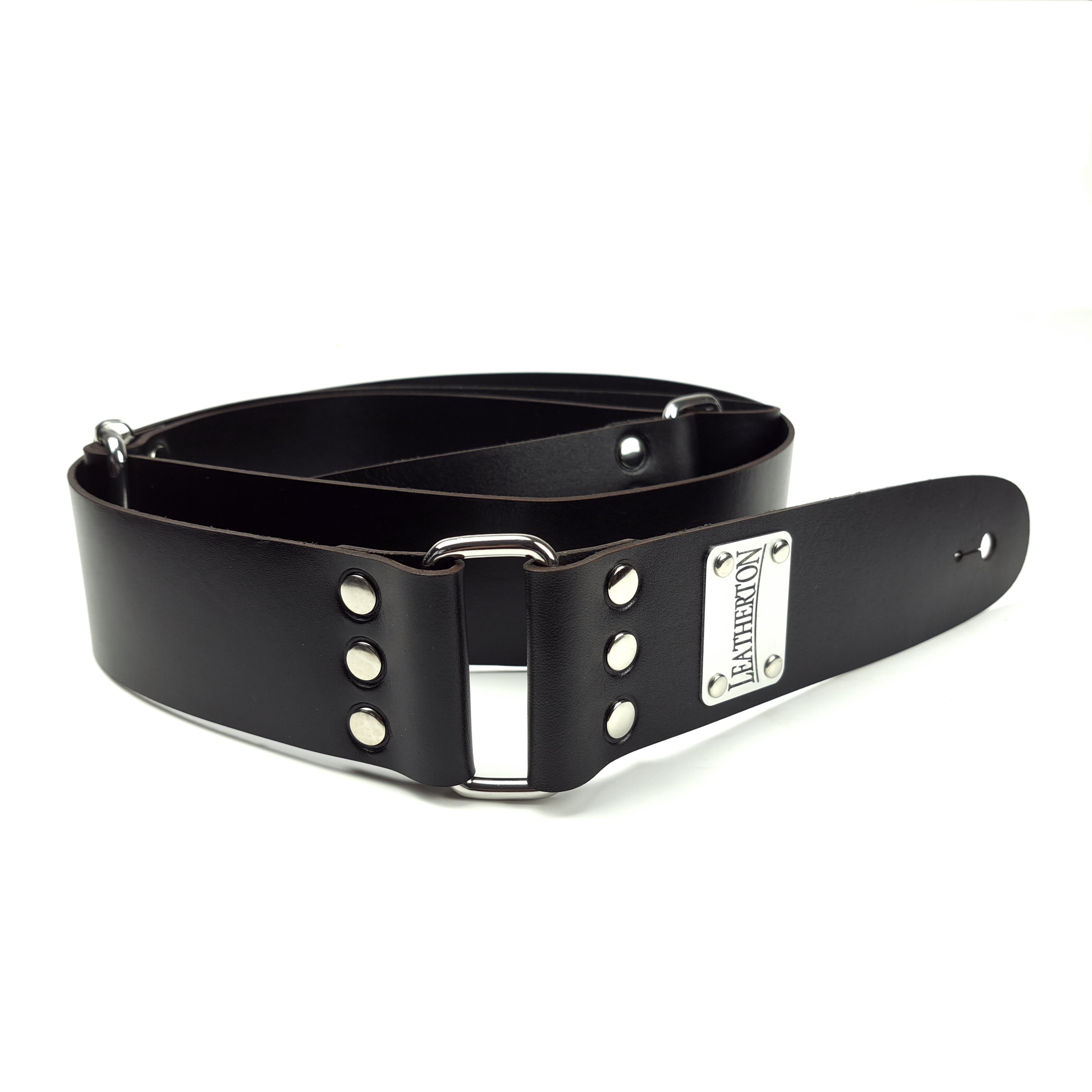 Leatherton LT Lineage Hakiki Deri Gitar Askısı (Siyah) 3