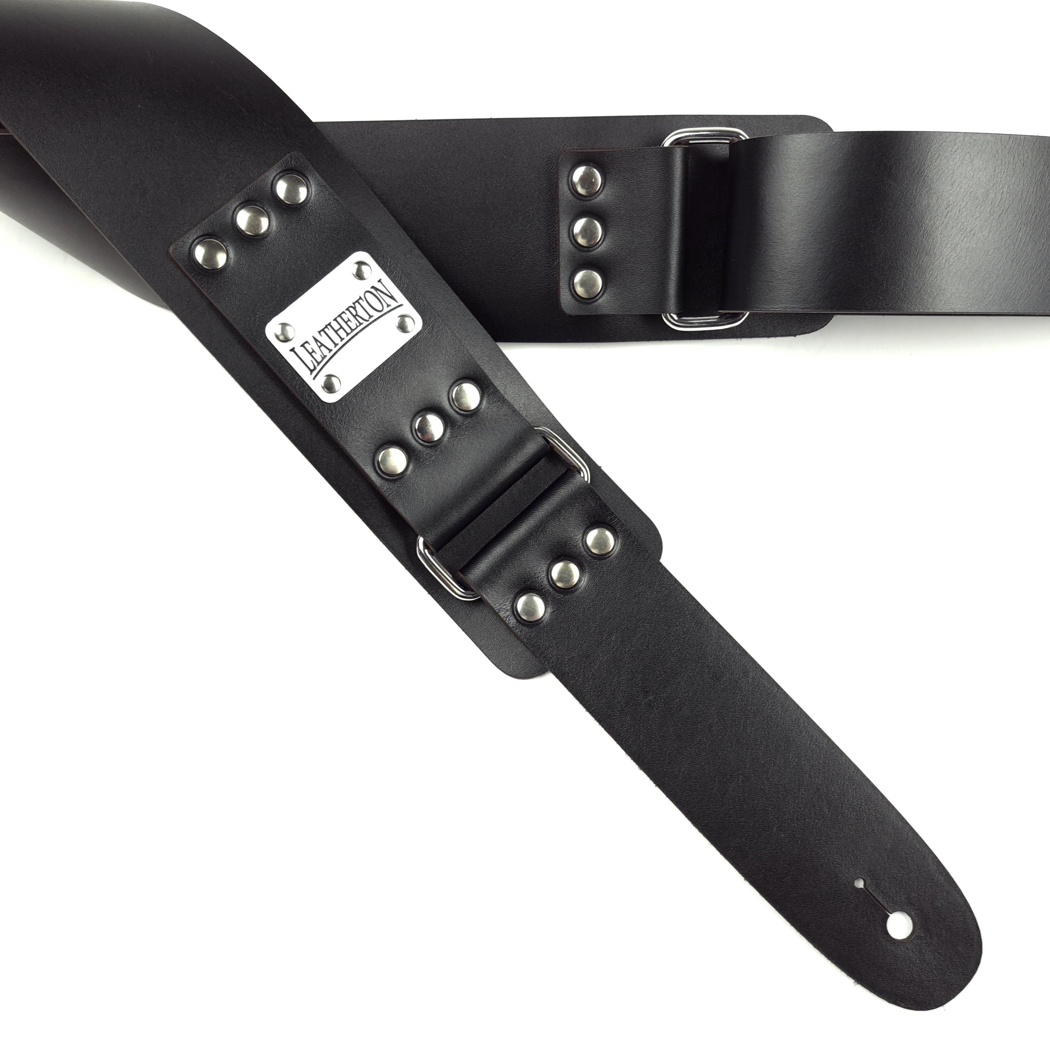 Leatherton LT Loader Hakiki Deri Gitar Askısı (Siyah) 2