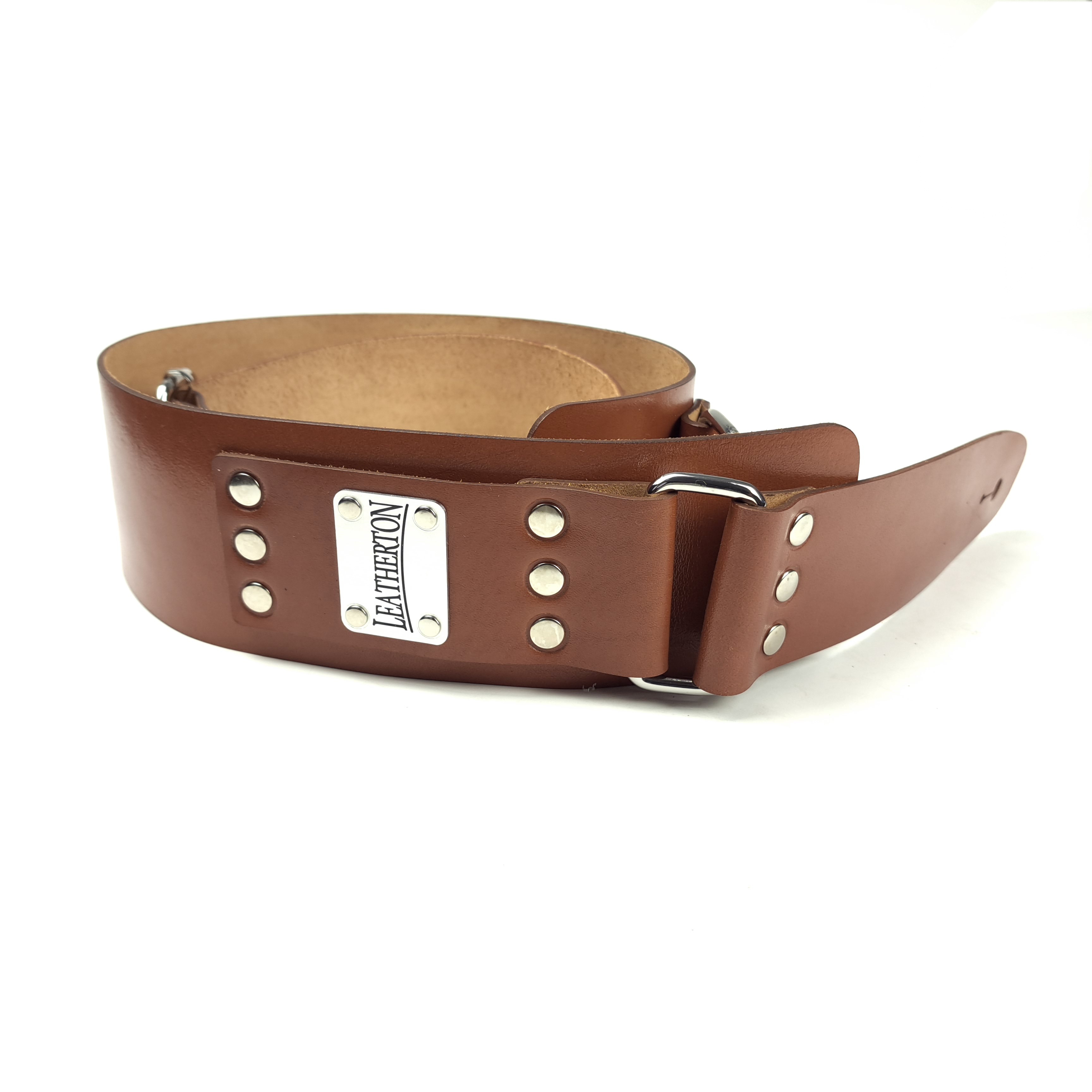 Leatherton LT Loader Hakiki Deri Gitar Askısı (Camel) 3