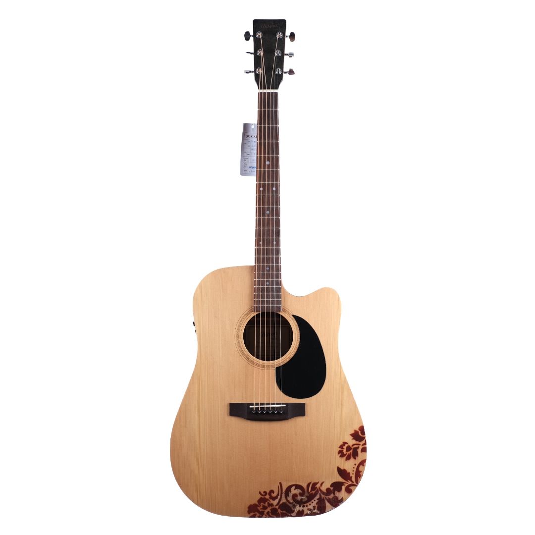 [Outlet] Ditson DC-10E Elektro Akustik Gitar (Natural) (Ol 23-23297) 1