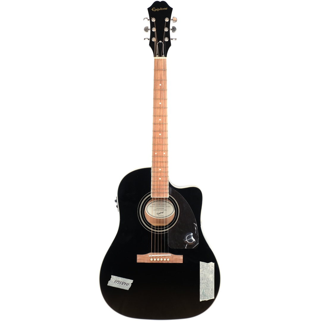 [Outlet] Epiphone J-45EC Studio - Solid Top Fishman Presys-II Elektro Akustik Gitar (Ebony) (OL 23-23112) 1