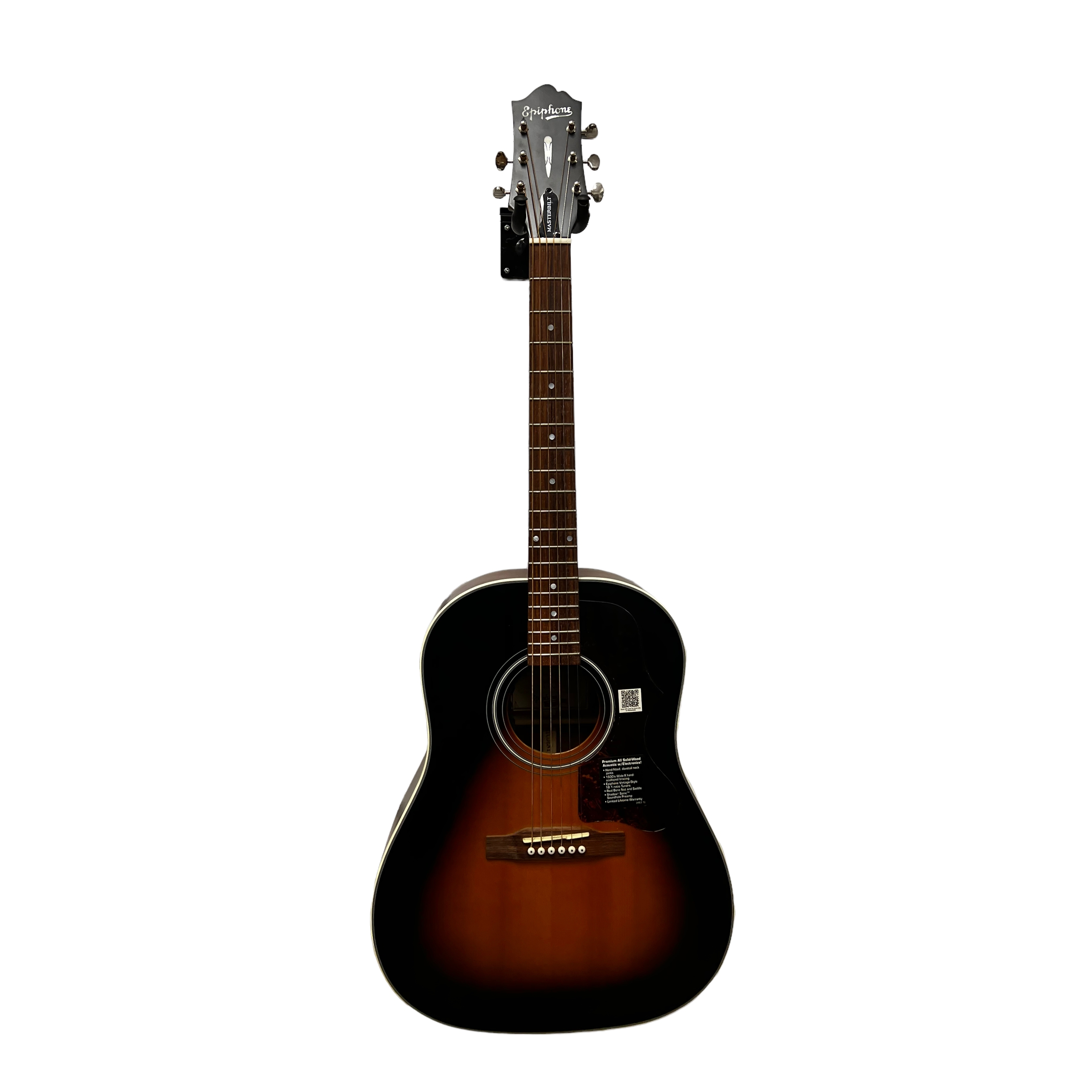 [Outlet] Epiphone Masterbilt AJ-45ME Elektro Akustik Gitar (Vintage Sunburst) 1