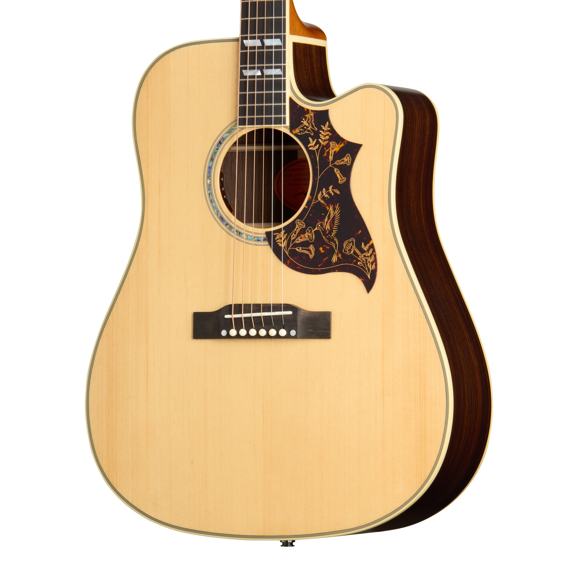 Epiphone Hummingbird Deluxe EC Elektro Akustik Gitar (Natural) 3