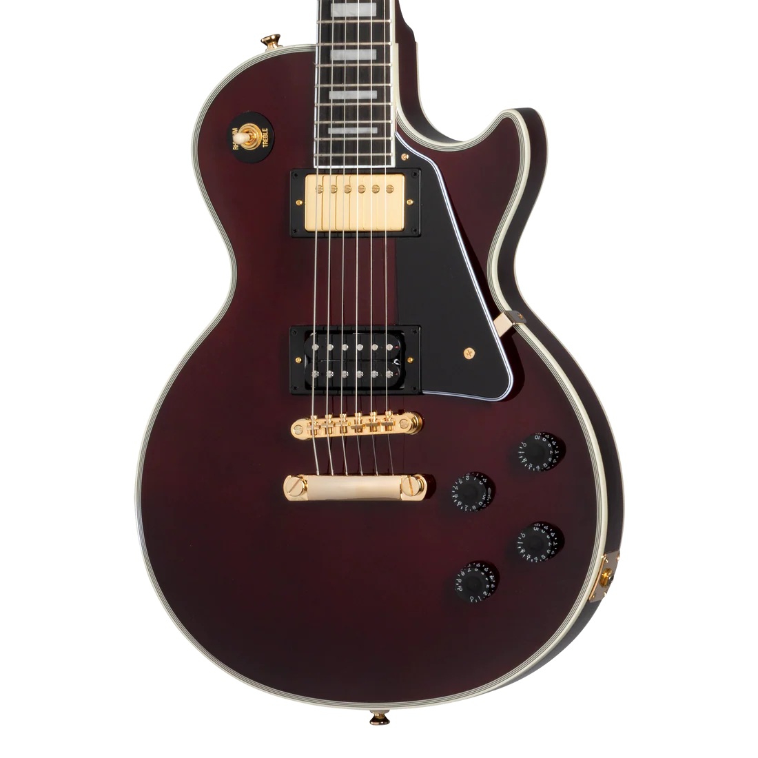 Epiphone Jerry Cantrell "Wino" Les Paul Custom Elektro Gitar (Dark Wine Red) 2