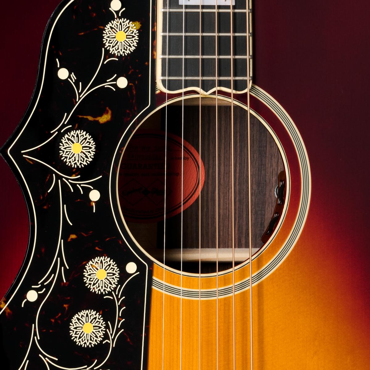 Epiphone Pre-war SJ-200 Rosewood Reissue Solak Elektro Akustik Gitar (Vintage Sunburst) 3