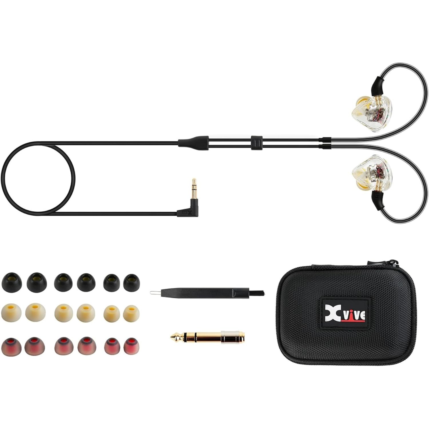 Xvive XV-T9 Çift Balanslı Sürücülü In-ear Monitör Kulaklık - Siyah 2