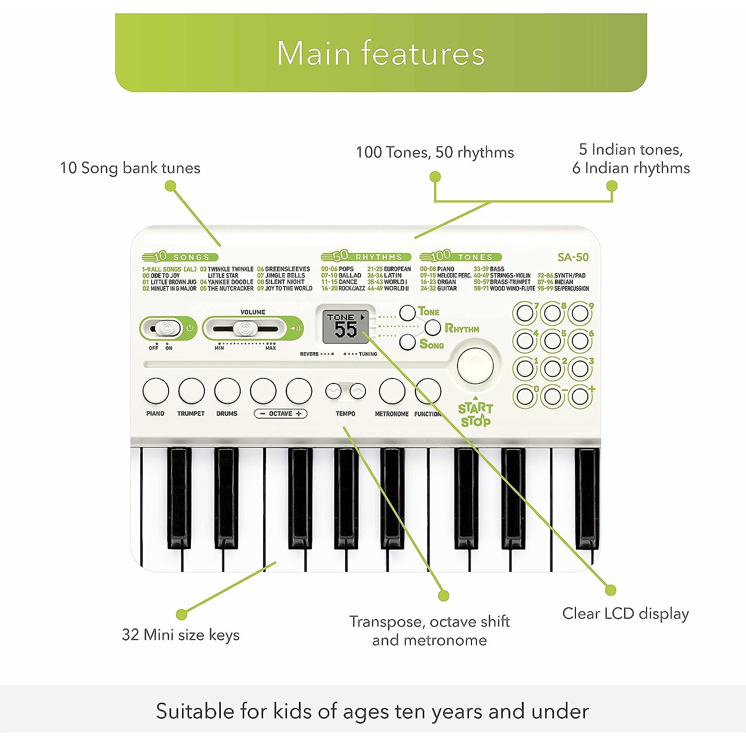 Casio SA-50 32 Tuşlu Org 3