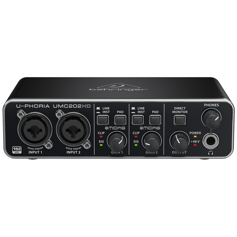 BEHRINGER UMC202HD - 2x2, 24-Bit/192kHz USB Ses Kartı 1