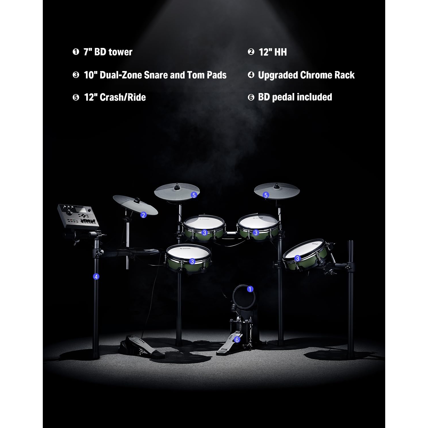 Donner DED-500 Elektro Davul 6