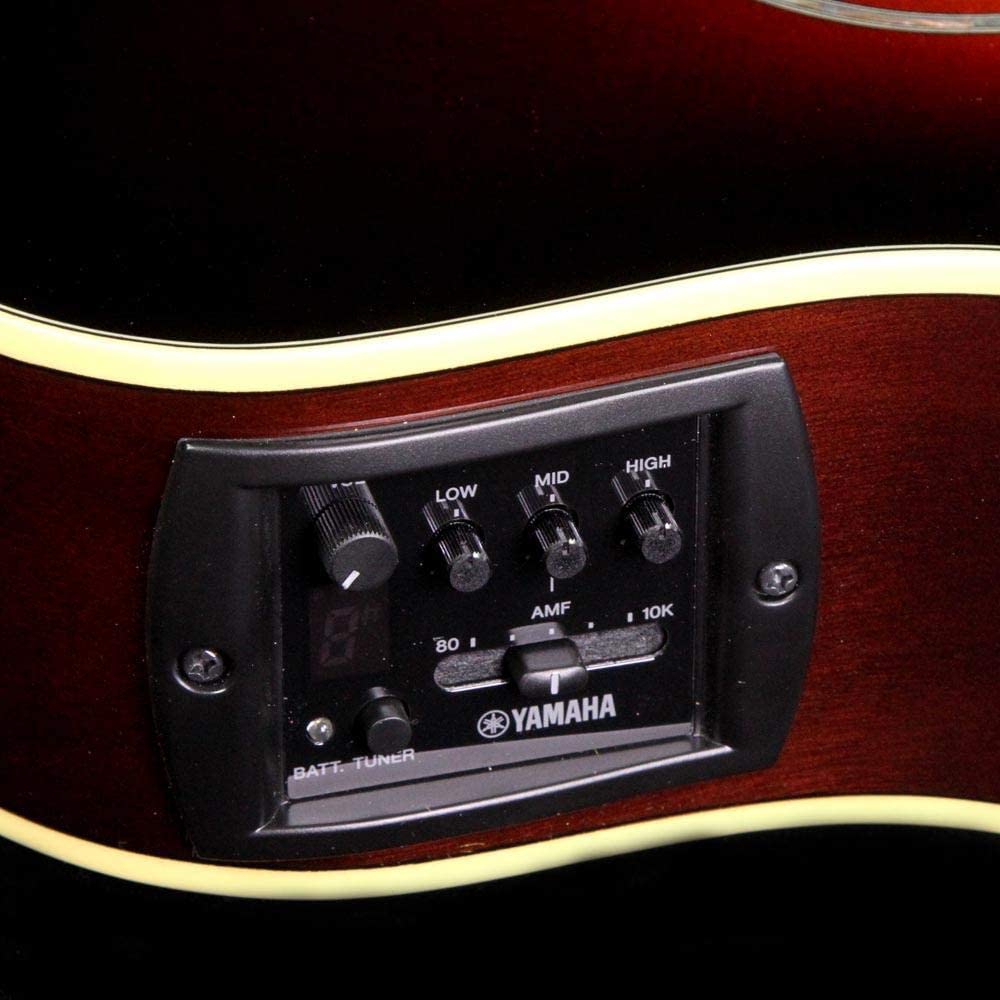 Yamaha APX600 Thin-Line Cutaway Elektro Akustik Gitar (Old Violin Sunburst) 4