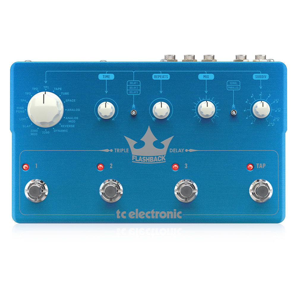 TC Electronic FLASHBACK TRIPLE DELAY Intuitive Three-Engine Delay Pedalı 1