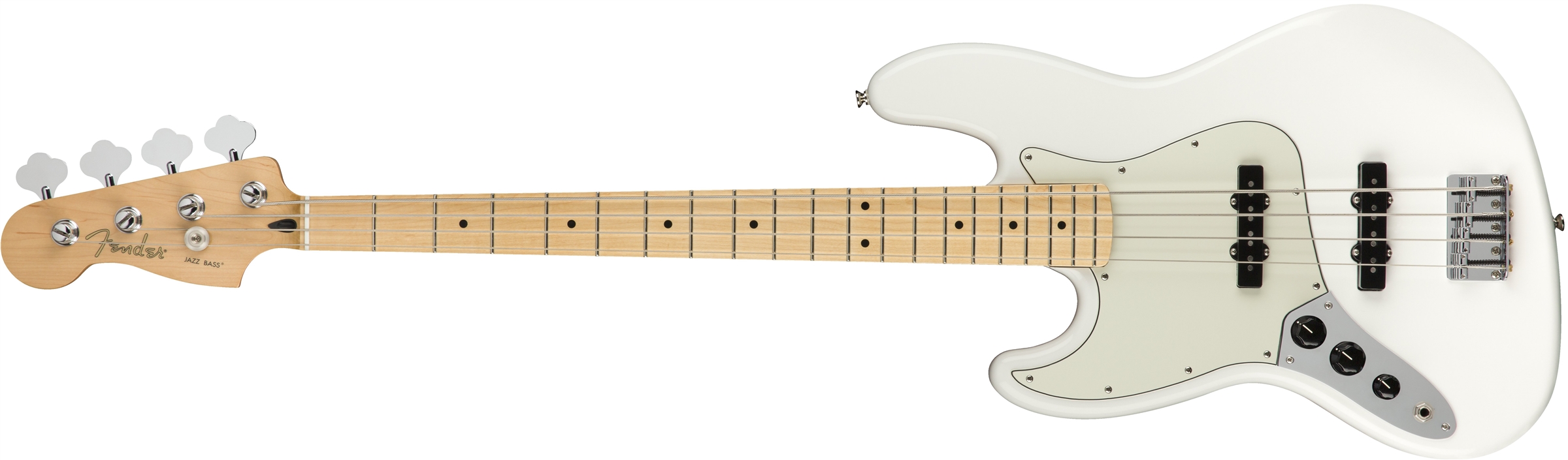 Fender Player Jazz Bass Akçaağaç Klavye Polar White Solak Bas Gitar 1