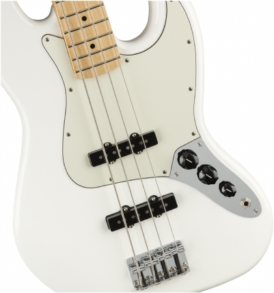 Fender Player Jazz Bass Akçaağaç Klavye Polar White Solak Bas Gitar 4