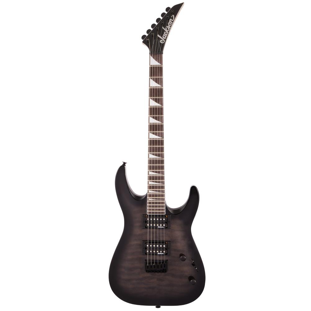 Jackson JS Dinky Arch Top JS32Q DKA HT Amaranth Klavye Transparent Black Burst Elektro Gitar 1