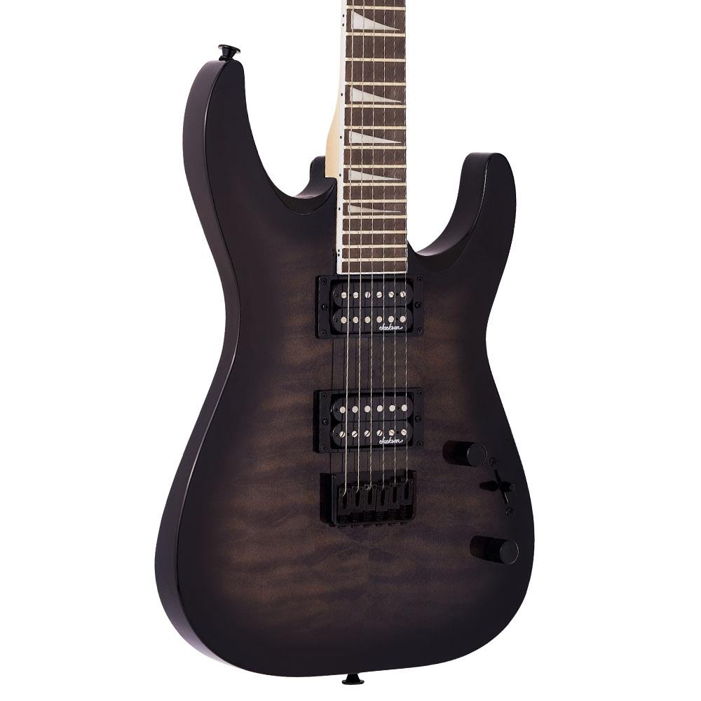 Jackson JS Dinky Arch Top JS32Q DKA HT Amaranth Klavye Transparent Black Burst Elektro Gitar 3