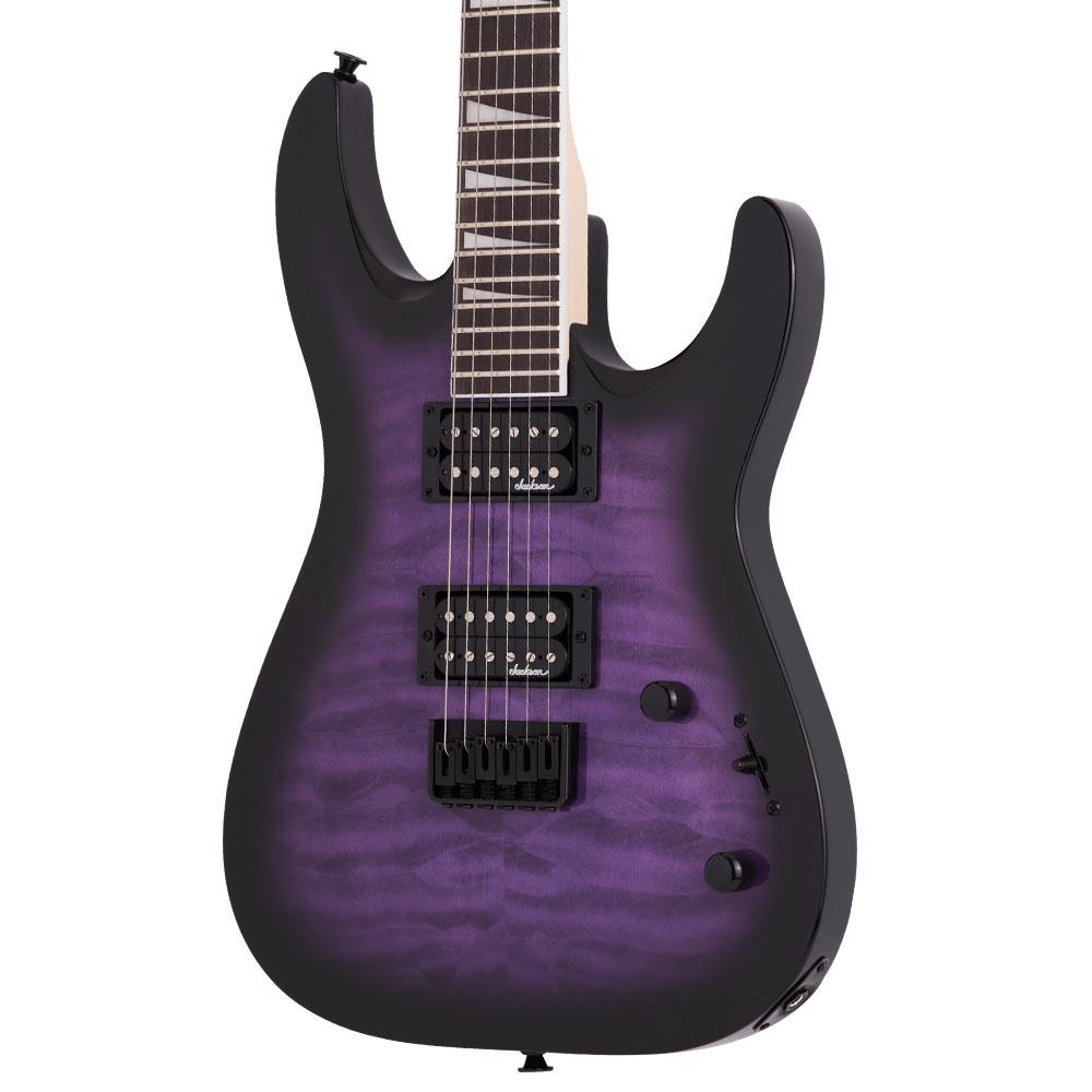 Jackson JS Dinky Arch Top JS32Q DKA HT Amaranth Klavye Transparent Purple Burst Elektro Gitar 1