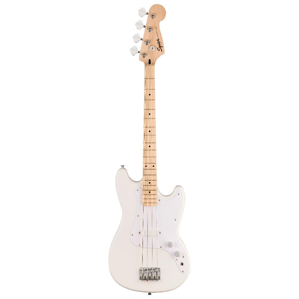 Squier Sonic Bronco Bass Akçaağaç Klavye WPG Arctic White Bas Gitar 1