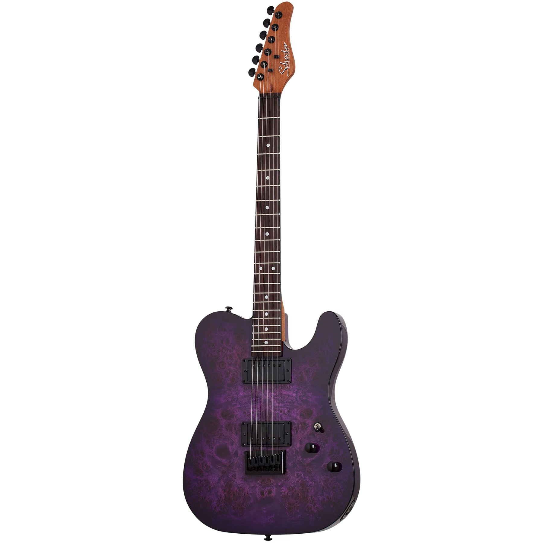 Schecter PT Standard Elektro Gitar (Purple Burst Burl) 1