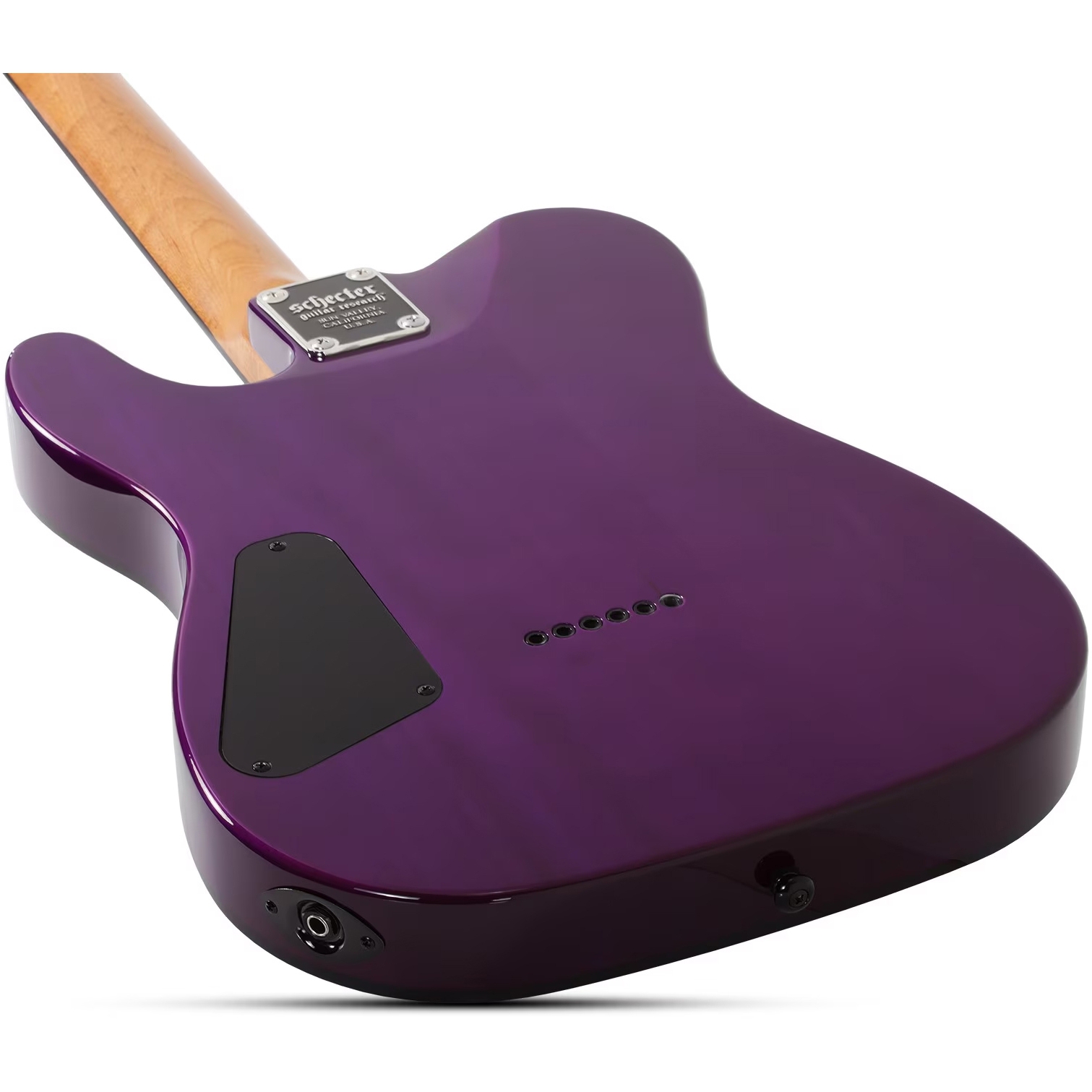 Schecter PT Standard Elektro Gitar (Purple Burst Burl) 8