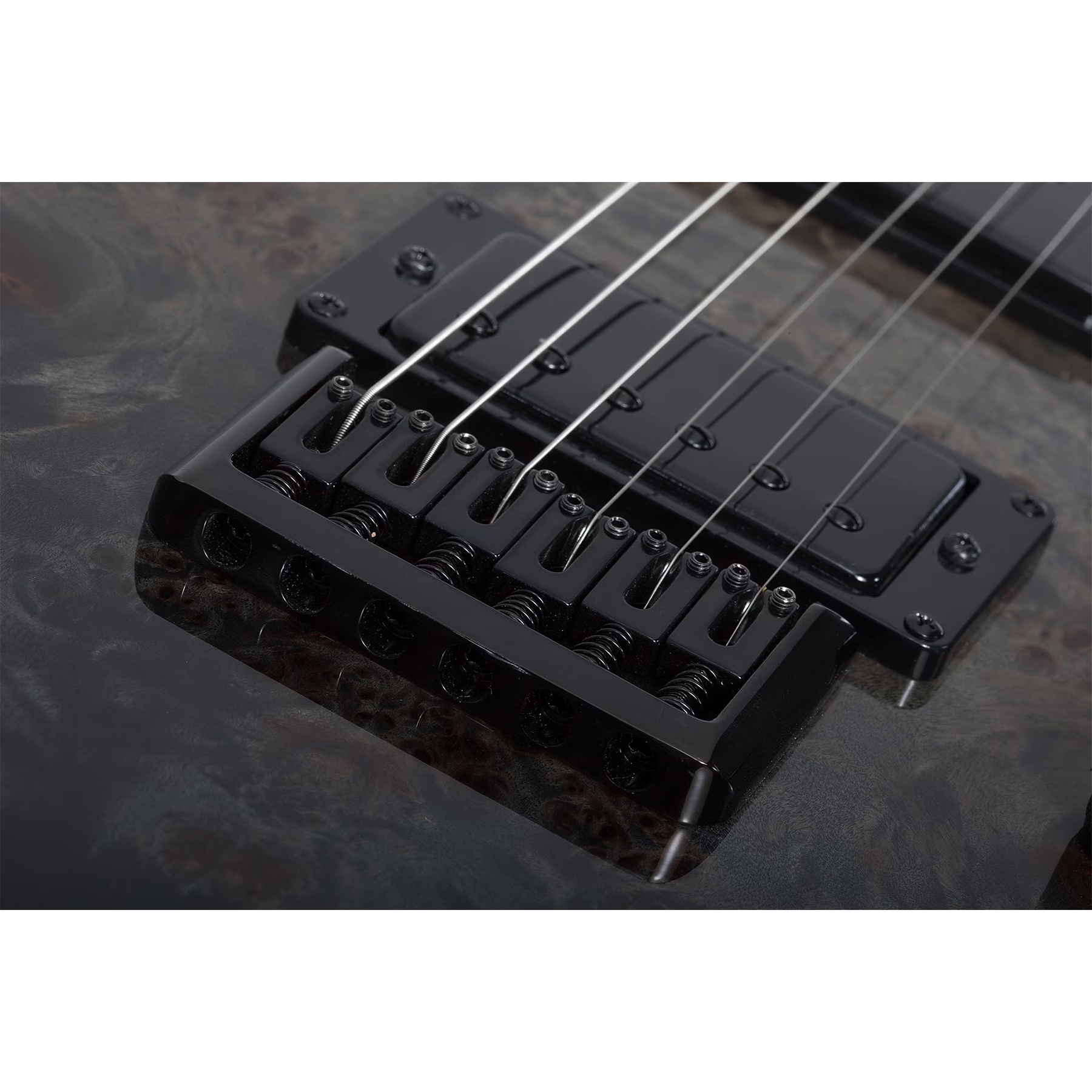 Schecter C-1 Standard Elektro Gitar (Black Fade Burst Burl) 4