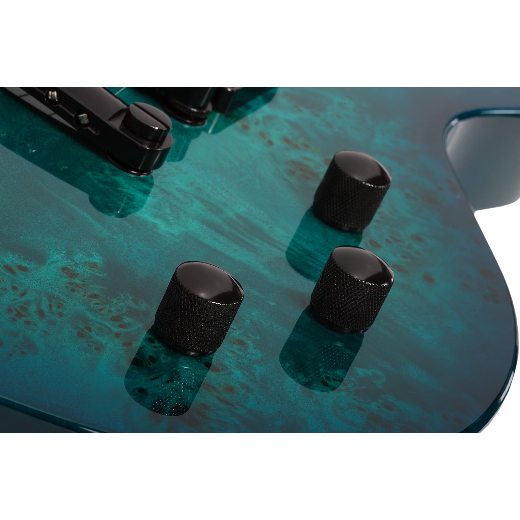 Schecter Solo-II Standard Elektro Gitar (Ocean Blue Burst Burl) 5