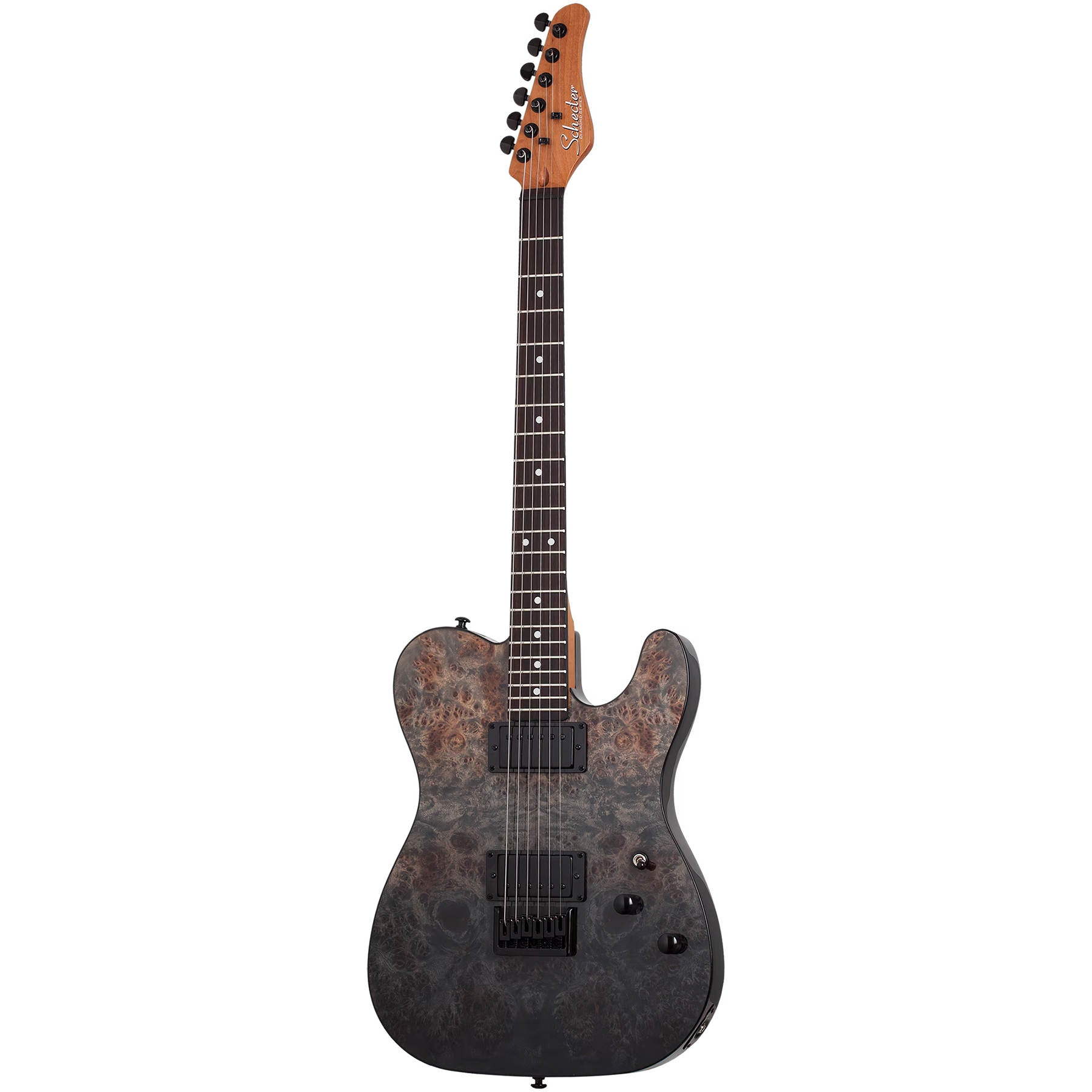 Schecter PT Standard Elektro Gitar (Black Fade Burst Burl) 1