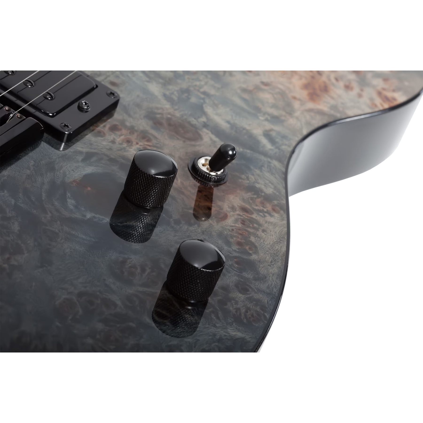 Schecter PT Standard Elektro Gitar (Black Fade Burst Burl) 4