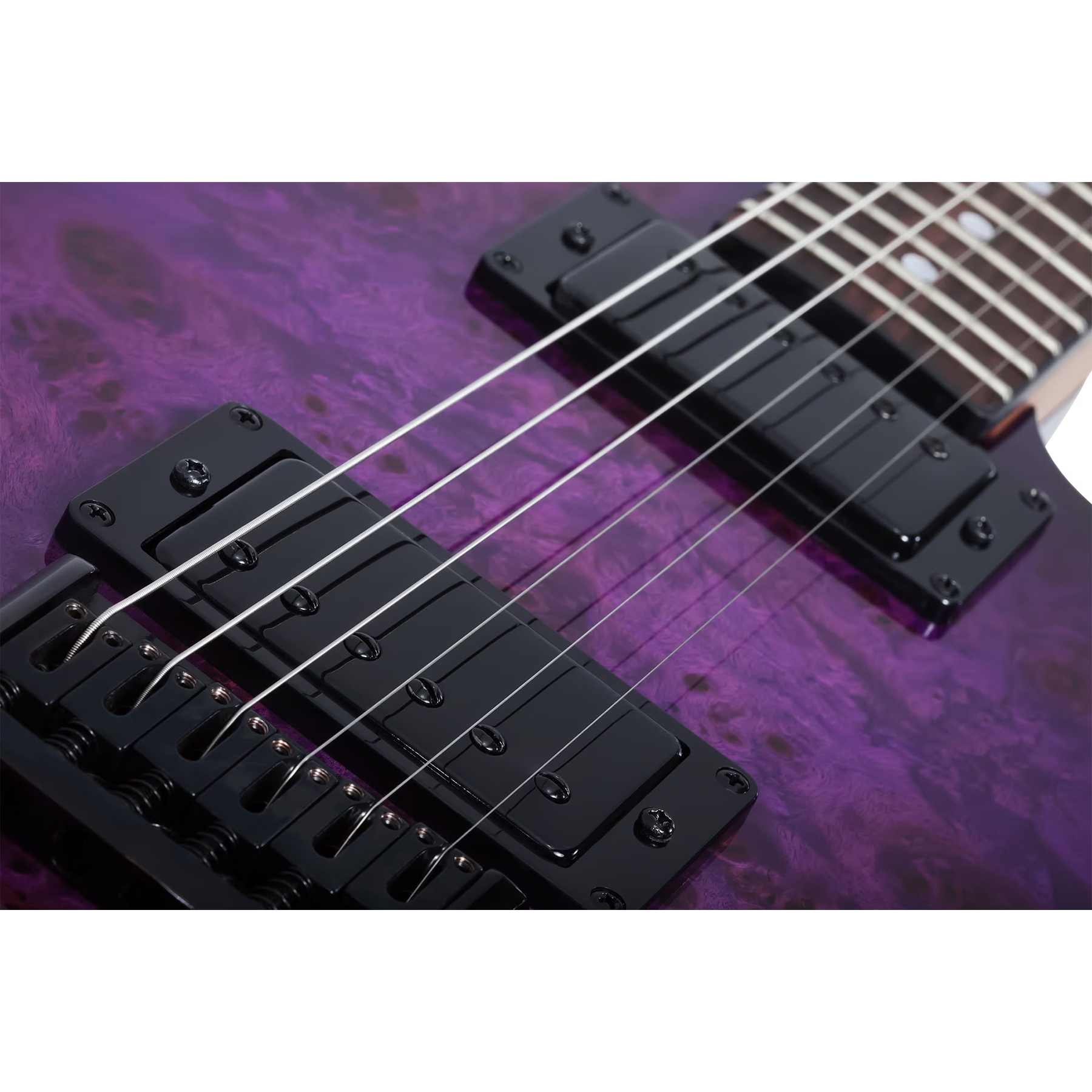 Schecter PT Standard Elektro Gitar (Purple Burst Burl) 4