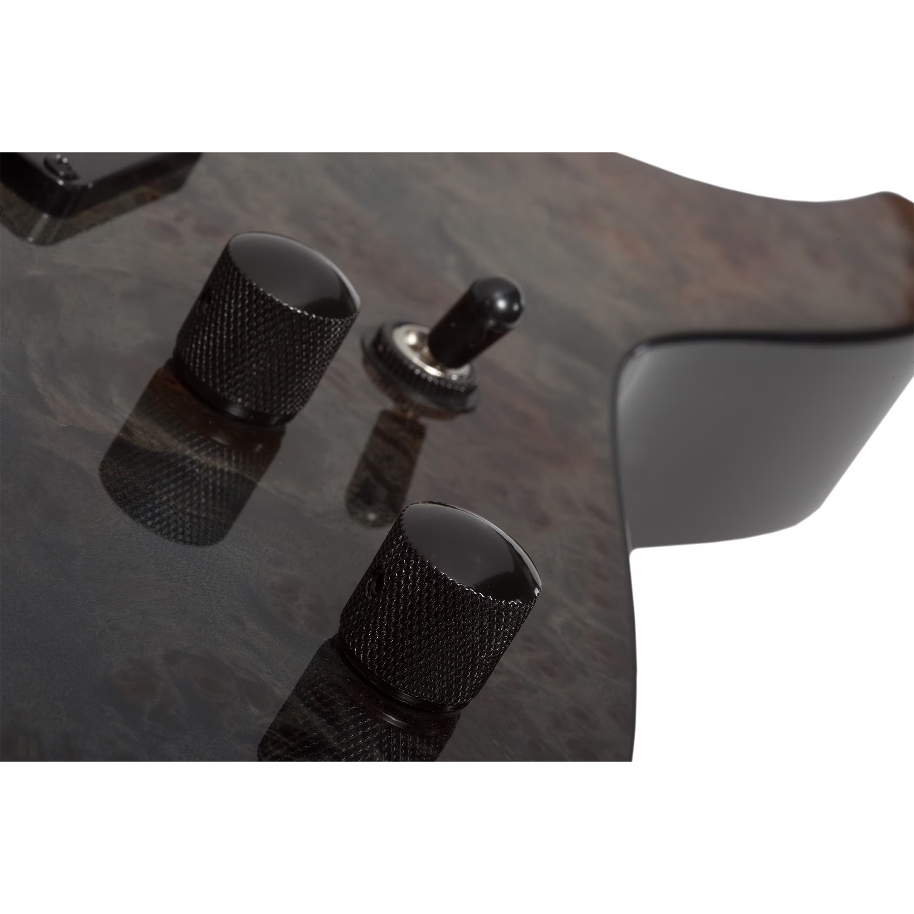 Schecter C-1 Standard Elektro Gitar (Black Fade Burst Burl) 5