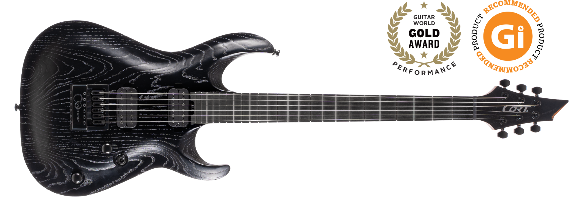 CORT KX700 EVERTUNE OPBK ELEKTRO GİTAR, OPEN PORE BLACK 1