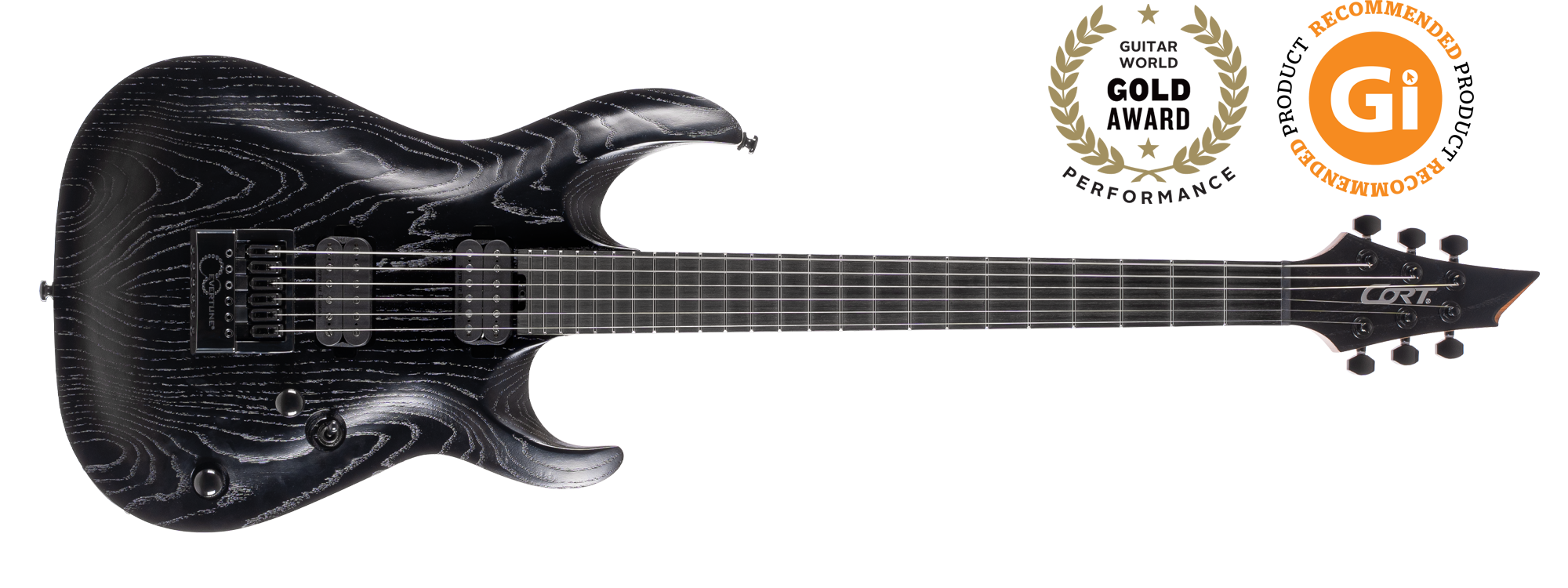 CORT KX700 EVERTUNE OPBK ELEKTRO GİTAR, OPEN PORE BLACK 2